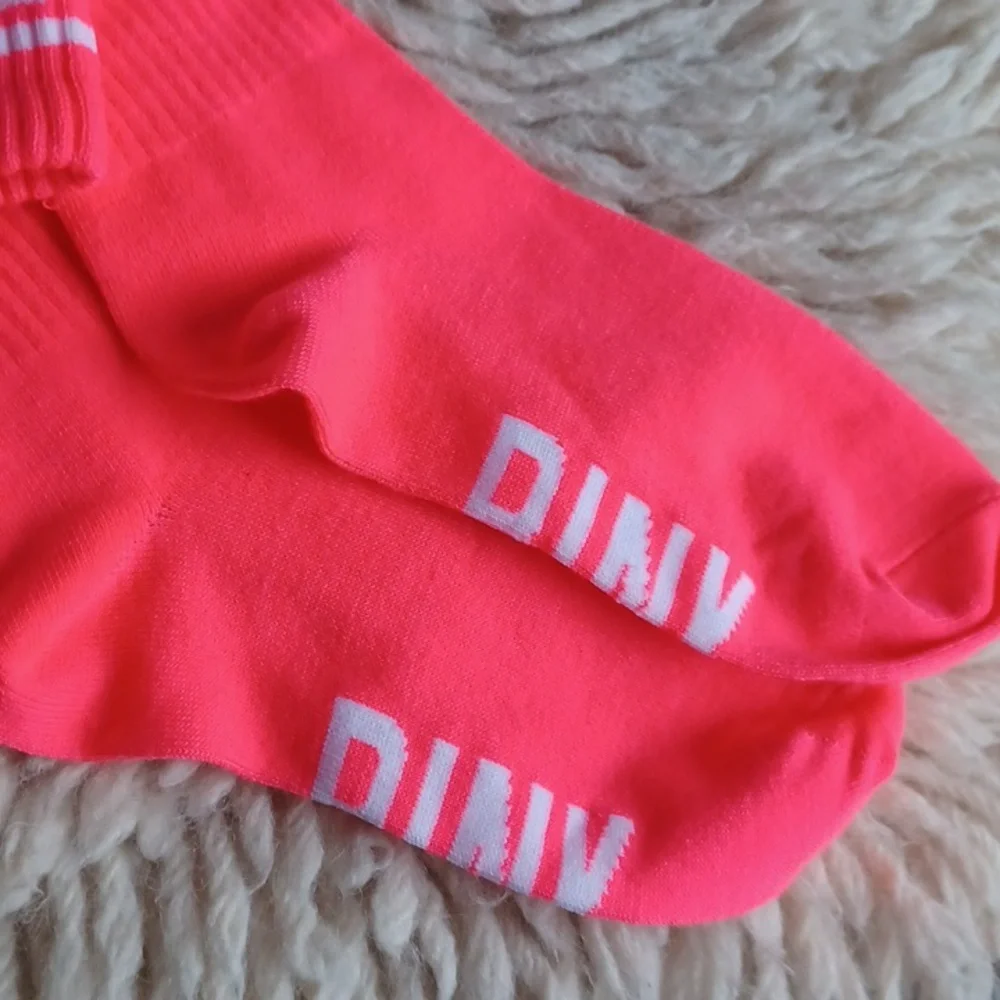 Pink knee socks